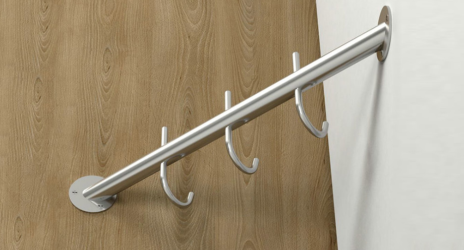 Stainless Steel Corner Rail Hook H062