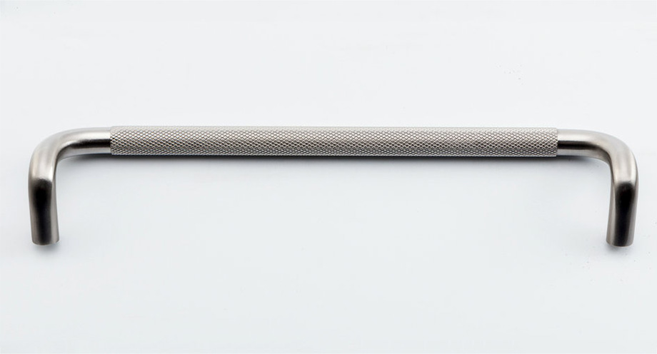 Brass Double bend knurled handle A048