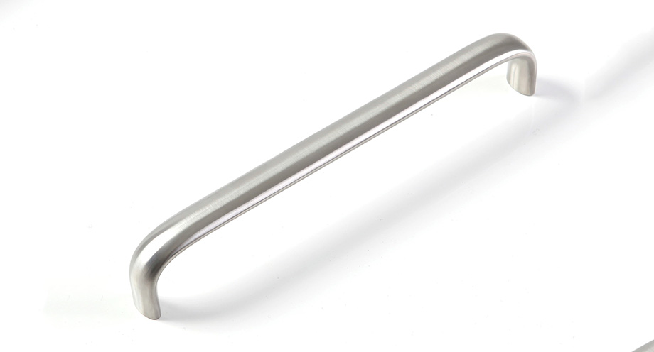 Massiver Edelstahl oval D Möbelgriff