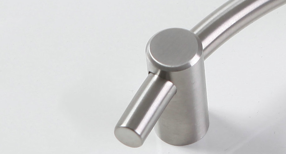 Stainless Steel Solid T Bar handle type curved door