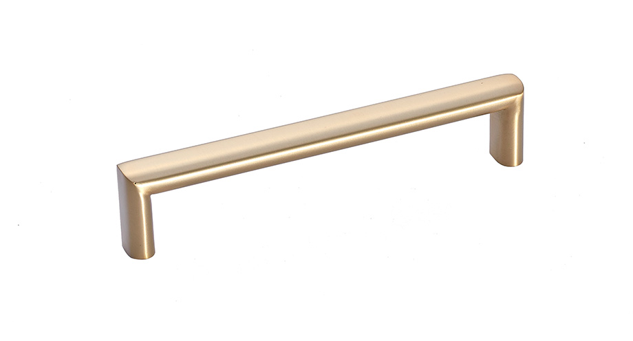 Flat-Round tube Stainless Steel D handle