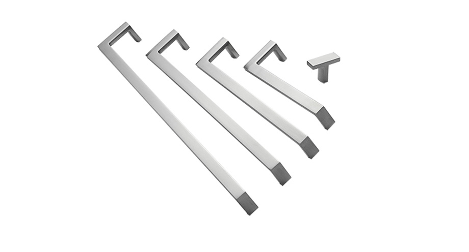 Solid Flat Arc L Handle