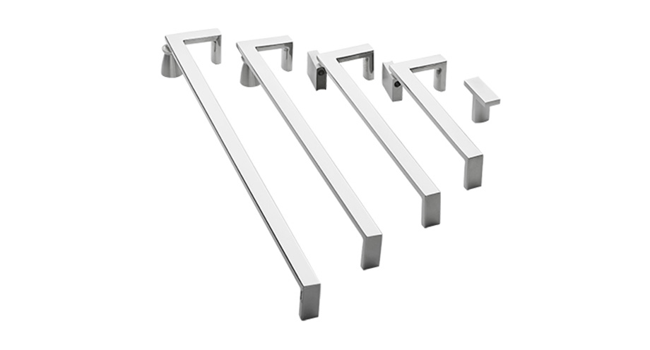 Solid Flat Arc L Handle