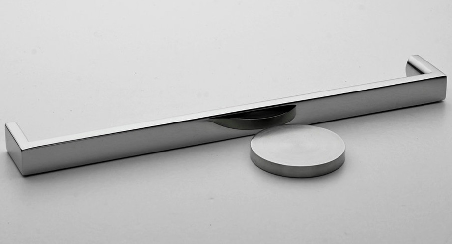 Edelstahl Solid Flat Arc D Griff Möbelgriff