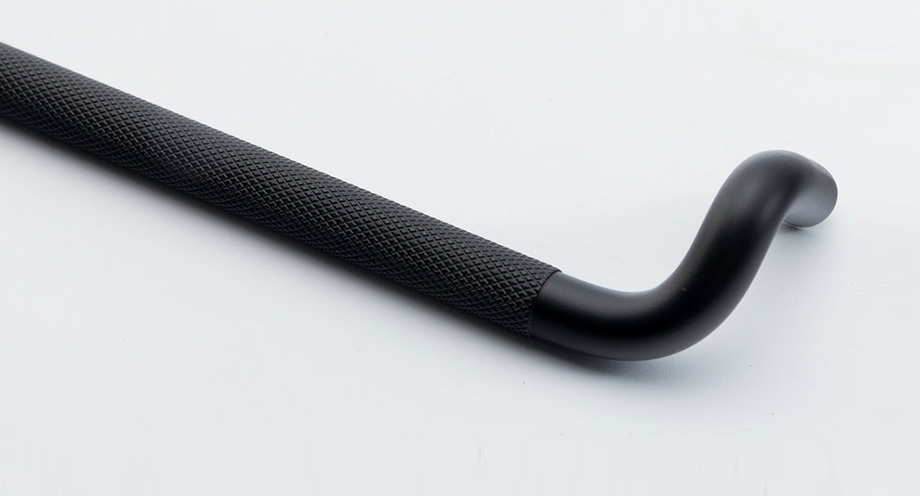 Brass Double bend knurled handle