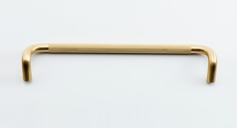 Brass Double bend knurled handle